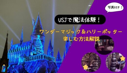 【USJで魔法体験！】ワンダーマジック＆ハリーポッターを小学生と楽しむ方法解説！