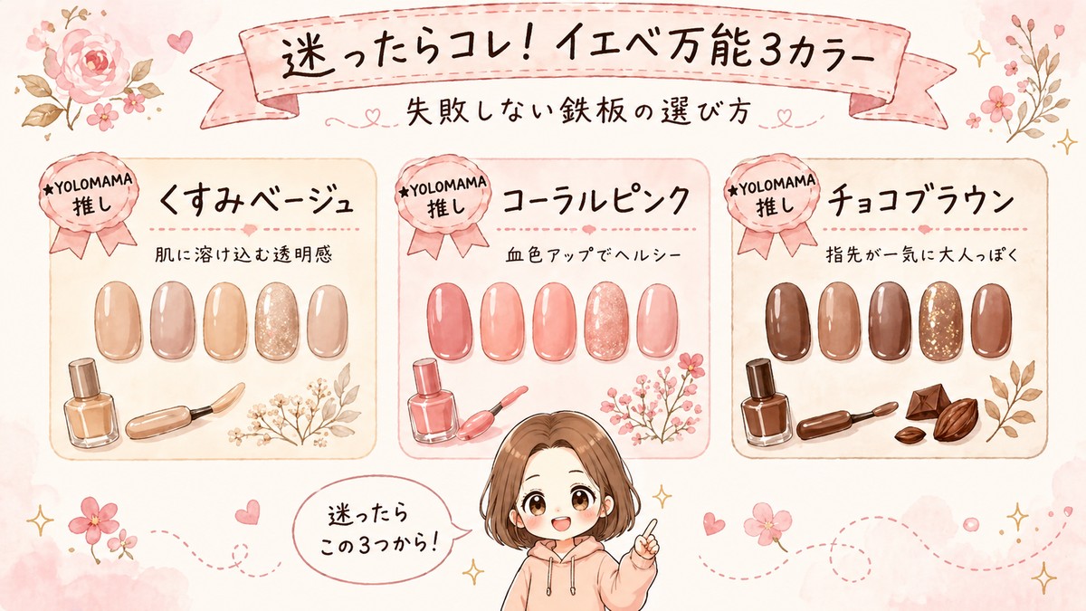 迷ったらコレ！イエベ万能3カラー